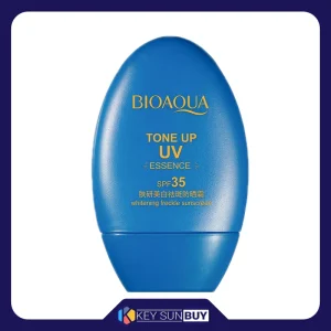 مراقبت پوست کرم ضد آفتاب بدون رنگ بایو آکوا SPF35 مدل Tone Up UV محافظ UVA ،UVB، ضد لک، روشن‌کننده، مناسب انواع پوست حجم 30 میلی‌لیتر