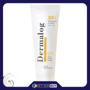 مراقبت پوست کرم ضد آفتاب بدون رنگ درمالوگ SPF50 مدل Invisible محافظ UVA ،UVB، ضد حساسیت، مناسب برای انواع پوست حجم 50 میلی‌لیتر