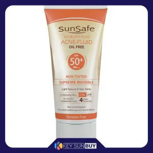 مراقبت پوست کرم ضد آفتاب بدون رنگ سان سیف سری Acne Fluid SPF50 مدل Supreme Invisible محافظ PA+++ ،UVA ،UVB، ضد آب، مناسب پوست‌‌های آکنه‌ای، چرب و مختلط حجم 50 میلی‌لیتر