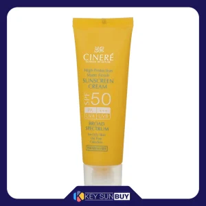 مراقبت پوست کرم ضد آفتاب بدون رنگ سینره SPF50 مدل CI01 محافظ UVA ،UVB و +++PA، مناسب پوست چرب حجم 50 میلی‌لیتر