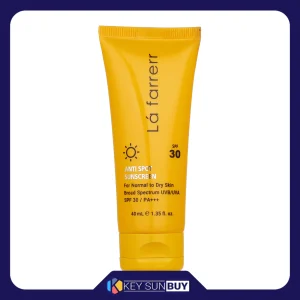 مراقبت پوست کرم ضد آفتاب بدون رنگ لافارر مدل SPF30 محافظ UVA ،UVB و +++PA، ضد لک، مناسب پوست‌های خشک و معمولی حجم 40 میلی‌لیتر