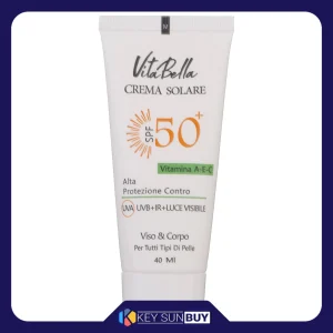 مراقبت پوست کرم ضد آفتاب بدون رنگ ویتابلا مدل SPF50 محافظ UVA ،UVB، مناسب انواع پوست حجم 40 میلی‌لیتر