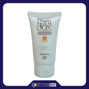 مراقبت پوست کرم ضد آفتاب بدون رنگ پارادوکس SPF 50 مدل 01 مناسب پوست‌های مختلط و چرب حجم 40 میلی‌لیتر