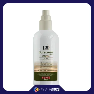 مراقبت پوست کرم ضد آفتاب بدون رنگ ژوت مدل SPF50 محافظ UVA ،UVB، ضد آب، مناسب انواع پوست حجم 100 میلی‌لیتر