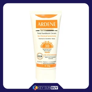 مراقبت پوست کرم ضد آفتاب رنگی آردن SPF30 محافظ UVA ،UVB، ضد آب، مرطوب‌کننده، مناسب پوست‌‌های حساس و معمولی وزن 50 گرم