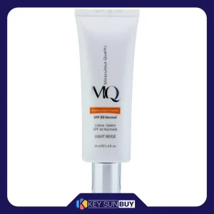 مراقبت پوست کرم ضد آفتاب رنگی ام کیو SPF50 مدل LIGHT BEIGE-Normal محافظ UVA ،UVB، مناسب انواع پوست حجم 55 میلی‌لیتر