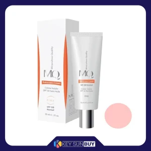 مراقبت پوست کرم ضد آفتاب رنگی ام کیو SPF50 مدل S564 محافظ UVB، مرطوب‌کننده، مناسب انواع پوست حجم 55 میلی‌لیتر