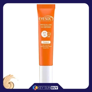 مراقبت پوست کرم ضد آفتاب رنگی دور چشم آیسول SPF30 مدل TEYE محافظ UVA ،UVB، مناسب انواع پوست حجم 15 میلی‌لیتر
