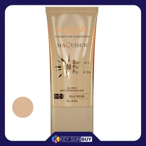 مراقبت پوست کرم ضد آفتاب رنگی سان سیف SPF50 مدل MAQUISUN NW15 مناسب انواع پوست حجم 40 میلی لیتر