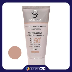 مراقبت پوست کرم ضد آفتاب رنگی سانیورا SPF 50 مدل 15 spectrum مناسب برای پوست چرب ‌حجم 50 میلی‌لیتر