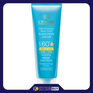 مراقبت پوست کرم ضد آفتاب رنگی سینره SPF60 مدل Natural Beige محافظ UVA ،UVB و +++PA، مناسب انواع پوست حجم 50 میلی‌لیتر