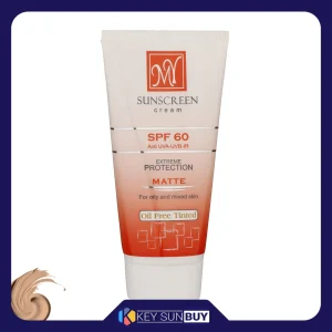 مراقبت پوست کرم ضد آفتاب رنگی مای مدل SPF60 محافظ UVA ،UVB مناسب پوست‌های چرب و مختلط حجم 50 میلی‌لیتر