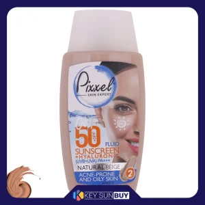 مراقبت پوست کرم ضد آفتاب رنگی پیکسل SPF50 مدل Natural BEIGE محافظ UVA ،UVB و +++PA، مناسب پوست‌‌های آکنه‌ای، چرب و مختلط حجم 50 میلی‌لیتر