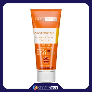 مراقبت پوست کرم ضد آفتاب فیس دوکس سری فتوزوم مدل +light Beige Spf50 حجم ۴۰ میلی لیتر
