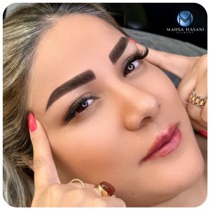 مهسا حسنی میکروبلیدینگ فیبروز ابرو خط چشم دائم در مرزداران