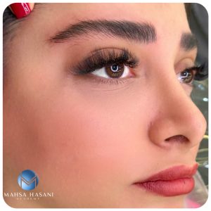 مهسا حسنی میکروبلیدینگ فیبروز ابرو خط چشم دائم در مرزداران