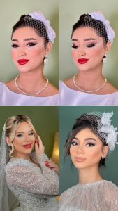 سالن زیبایی تکتم حجازی میکاپ شینیون عروس در آمل خیبان آفتاب