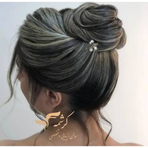 زیبایی کرشمه میکاپ شینیون و گریم عروس در شهرک گلستان 16