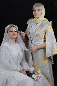 عروس سرا حلی رز بروزترین میکاپ کارعروس شینیون کار عروس بازدید عروس در کرج مهرویلا 14
