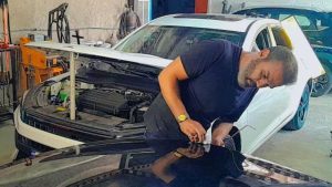 صافکاری پی دی ار pdr و لیسه گیری شاسی کشی در مشهد قاسم آباد 11