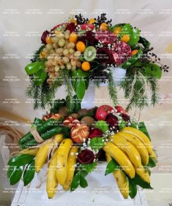 میوه آرایی شب یلدا گیفت یلدا دکور یلدا تزئین پوشک تزئین هندوانه در مشهد استقلال 8