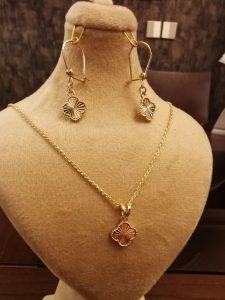 گالری طلای هنرور طلای عیار بالا نیم ست طلا خرید طلا ارزان در تهران صادقیه 13