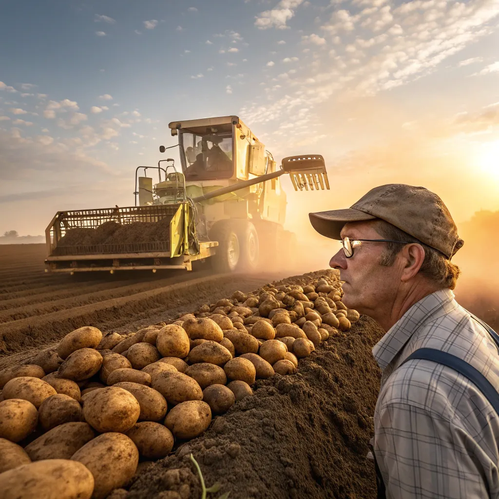10 روش‌ مکانیزه برداشت سیب‌ زمینی و کاهش آسیب محصول