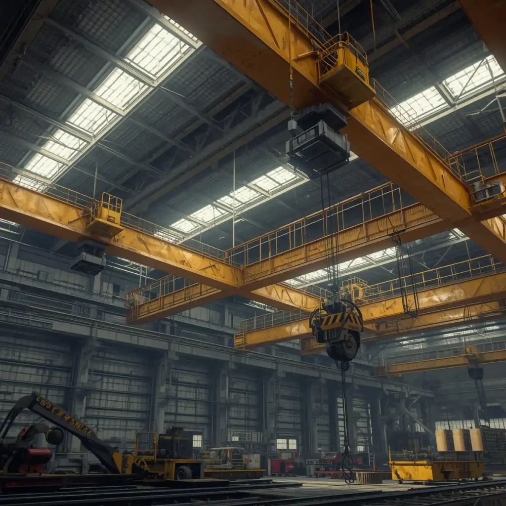 3 مدل جرثقیل سقفی پرفروش و کاربردی برای کارگاه ها