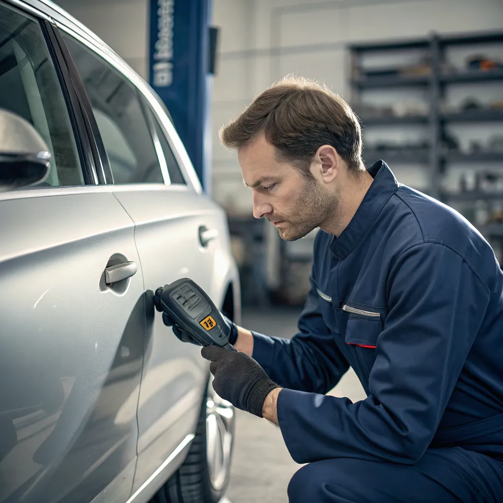 7 روش بررسی ضخامت رنگ خودرو پس از صافکاری