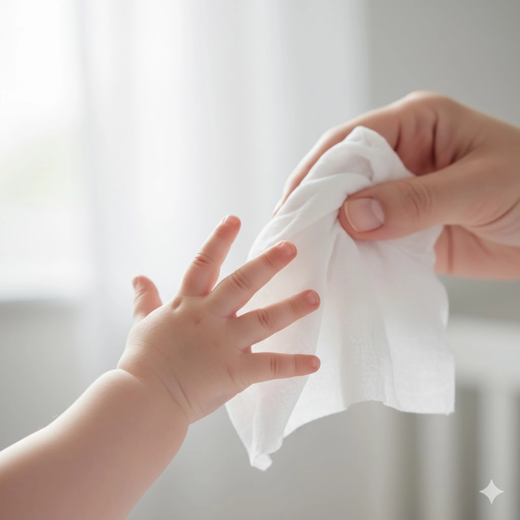 اهمیت دستمال مرطوب آنتی باکتریال برای نوزادان