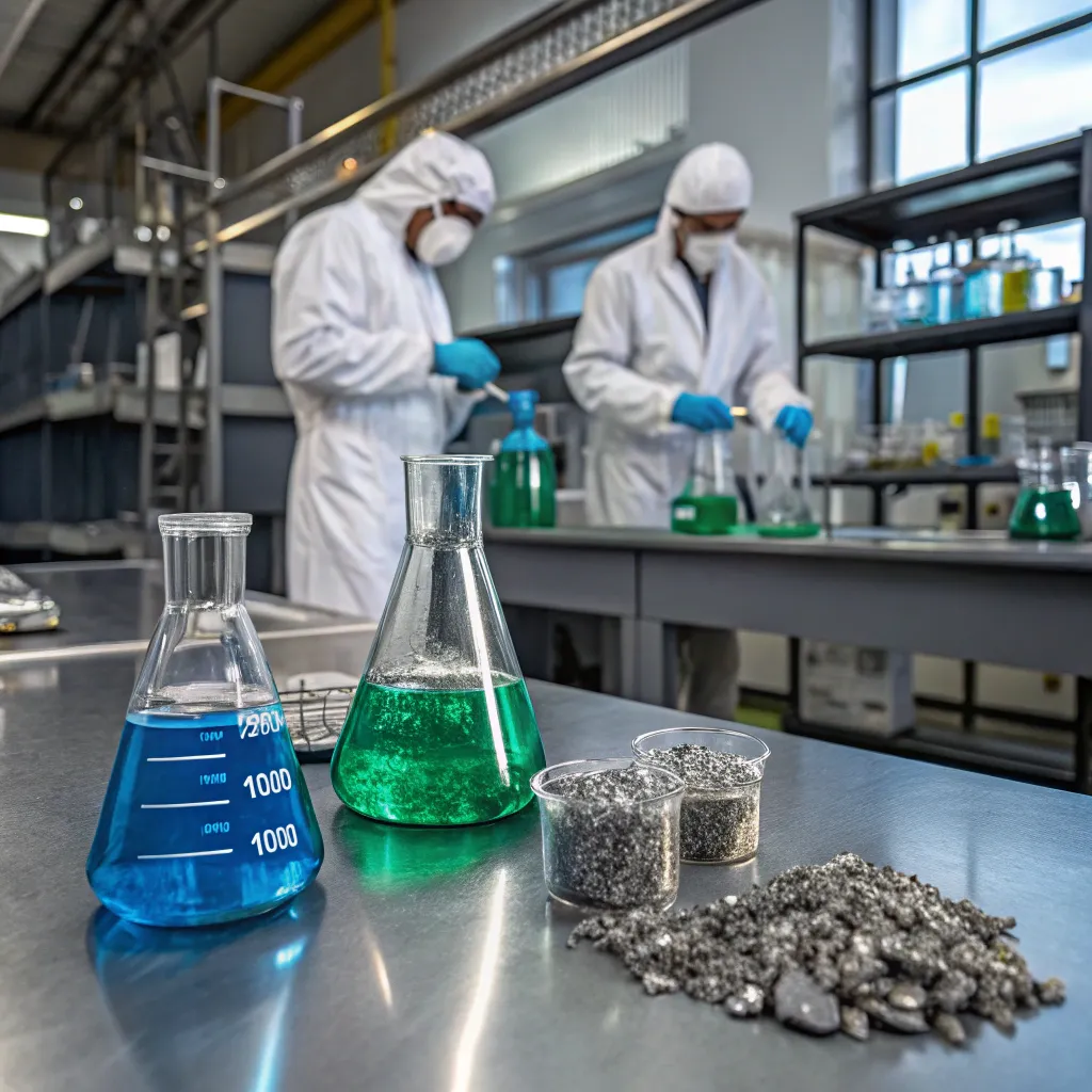 بازیافت فلزات با فرآیندهای هیدرومتالورژی