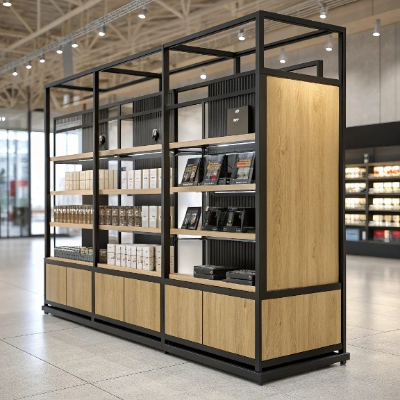 تأثیر متریال MDF و فلز در دوام استند مغازه