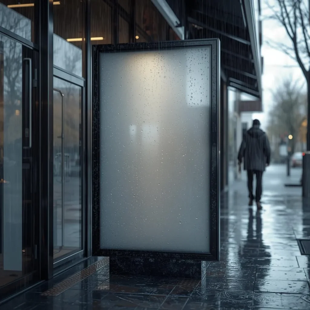 تابلوهای تبلیغاتی ضد آب و مقاوم برای فضای بیرونی 1 تابلوهای تبلیغاتی ضد آب و مقاوم برای فضای بیرونی