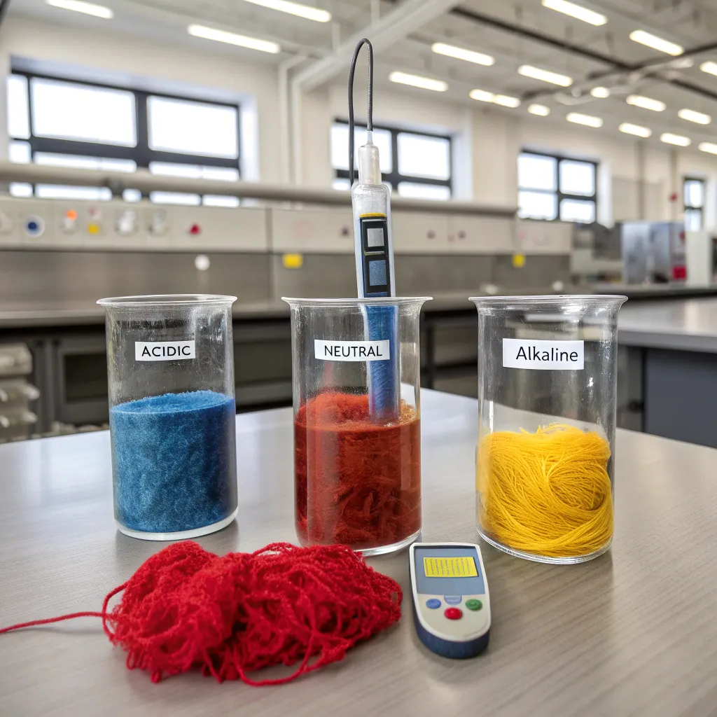 تحلیل علمی اثرات pH و دما بر دوام رنگ‌ های طبیعی قالی