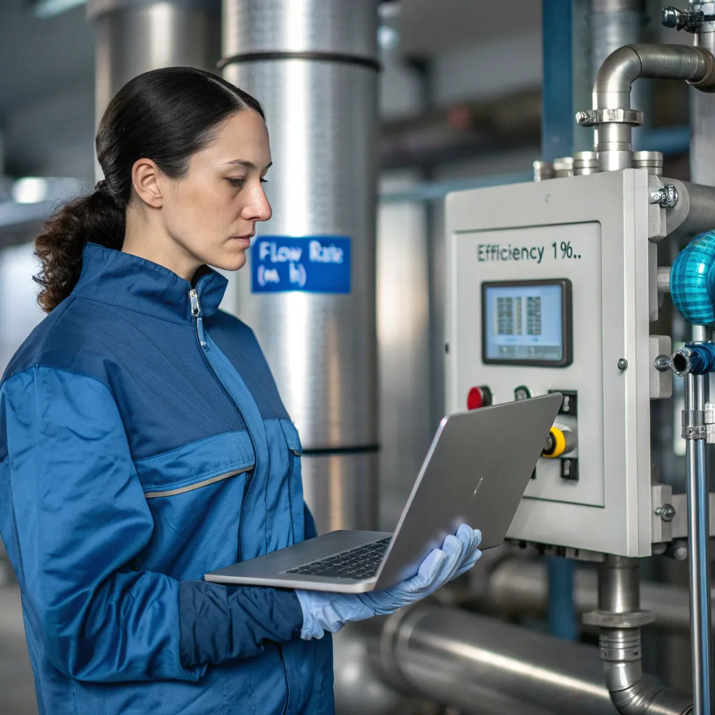 تحلیل عملکرد پمپ‌ های سانتریفیوژ صنعتی با پارامتر دبی