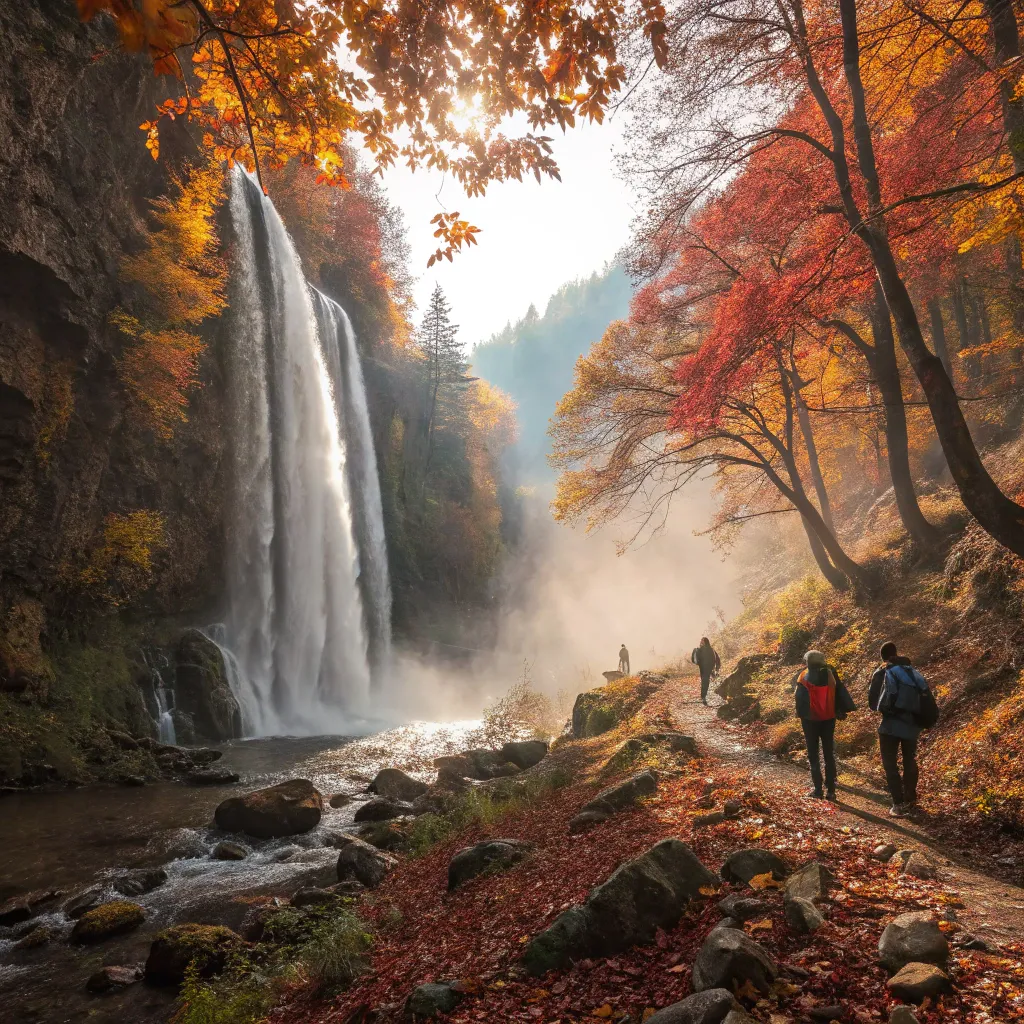 تور آبشارهای کندوان با پیاده روی پاییزی