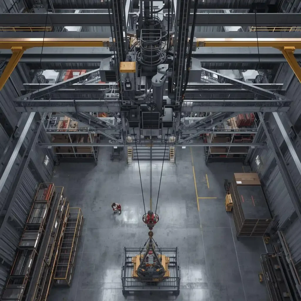 جرثقیل سقفی با قابلیت حمل بار سنگین و ایمنی بالا