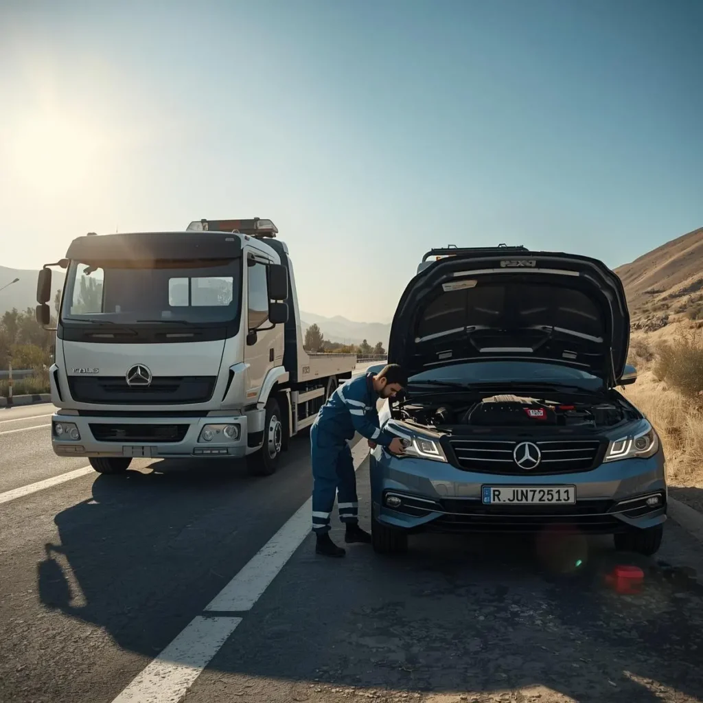 خدمات امداد خودرو سریع در کرمان با عیب یابی رایگان در محل