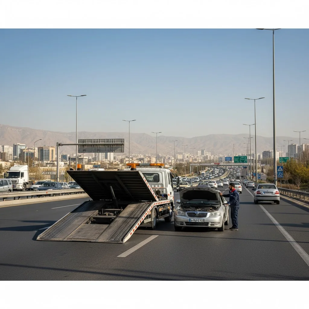 خدمات امداد خودرو و سوخت رسانی در تهران اتوبان باقری