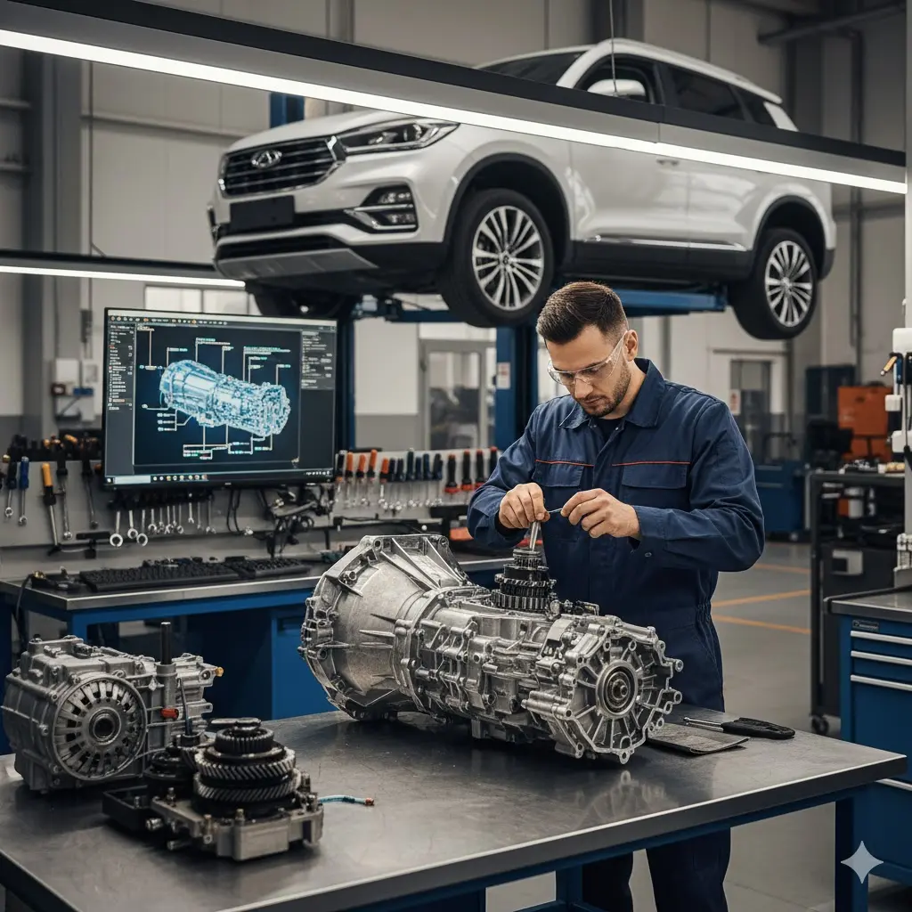 خدمات تعمیر گیربکس خودرو چینی در تهران مطهری