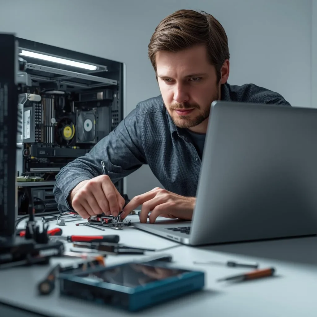 خدمات تعمیرات کامپیوتر و لپ تاپ فوری در تهران ولیعصر