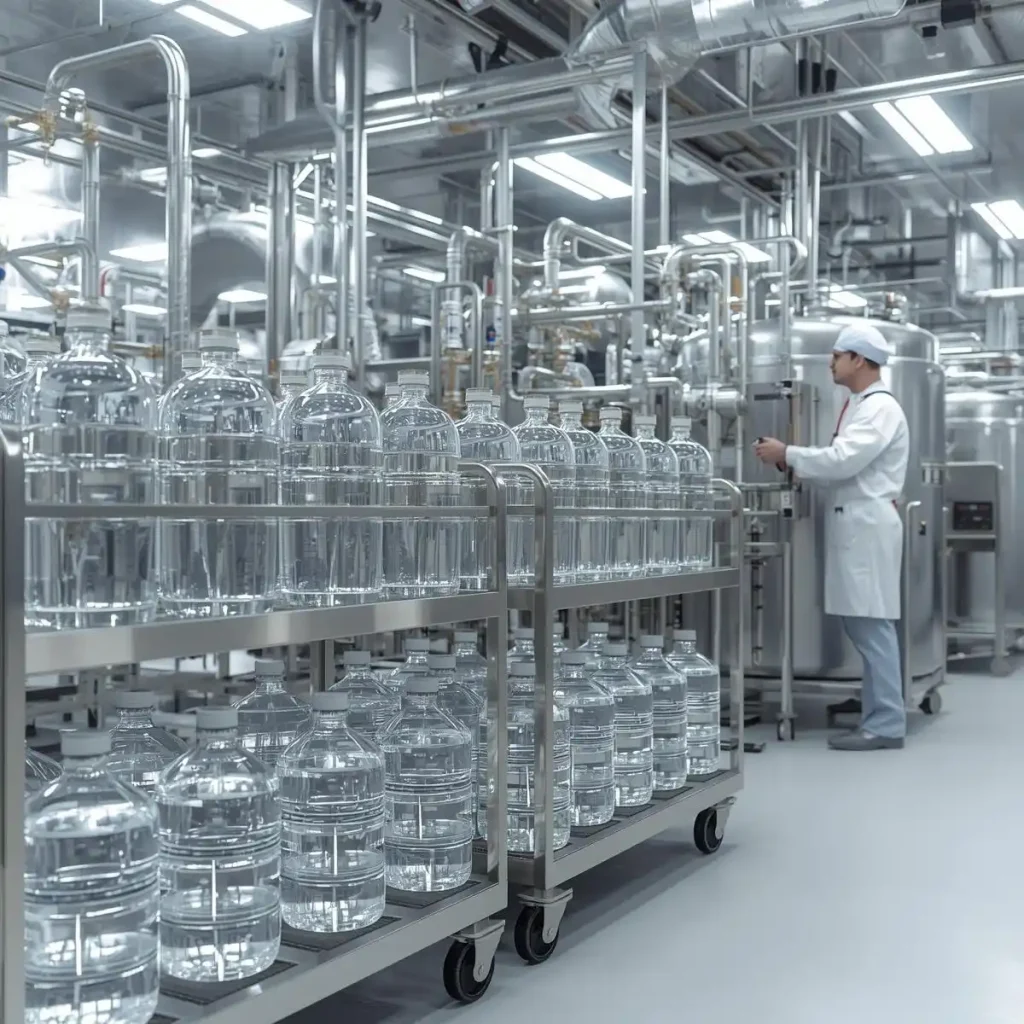 خدمات توزیع آب مقطر کارگاهی در تهران