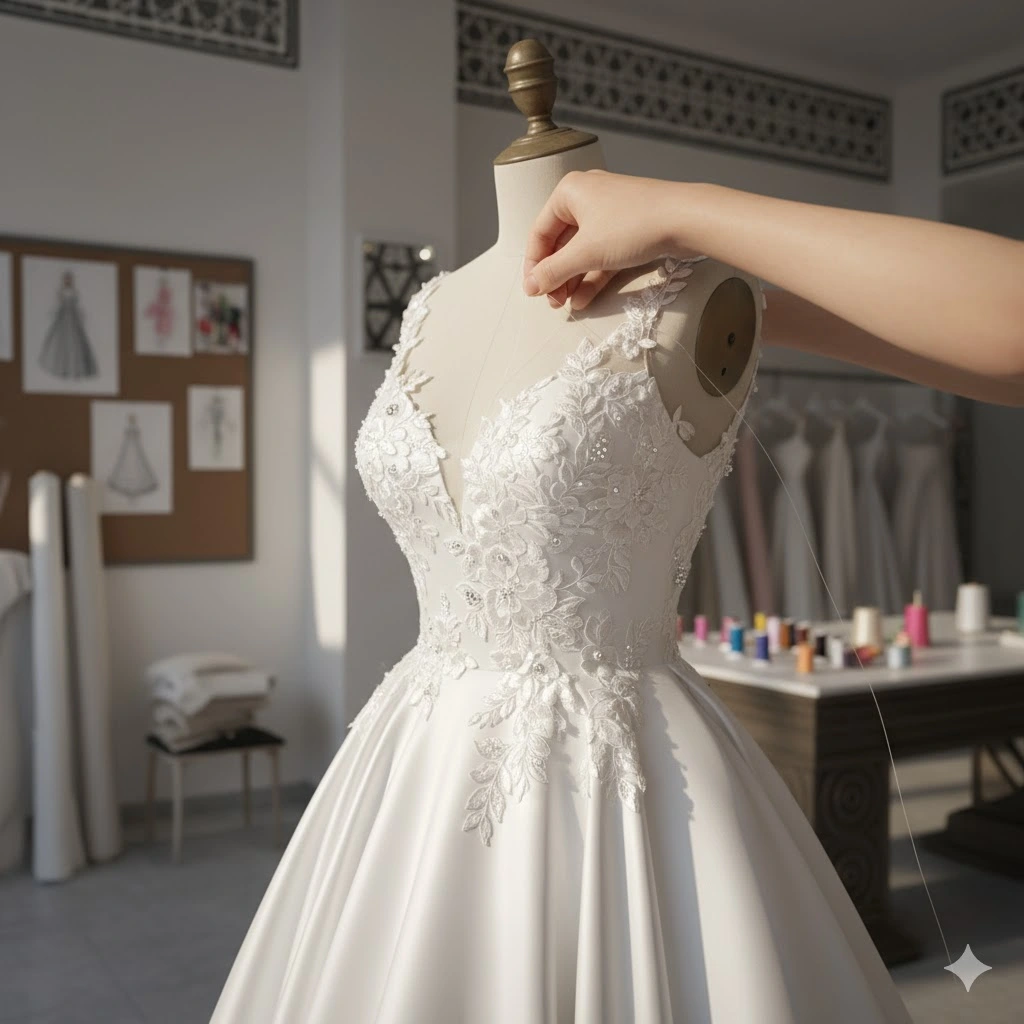 خدمات دوخت لباس عروس سفارشی در تهران شهران