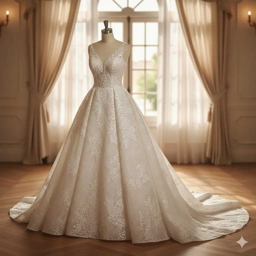 خدمات دوخت لباس عروس سفارشی در تهران پونک