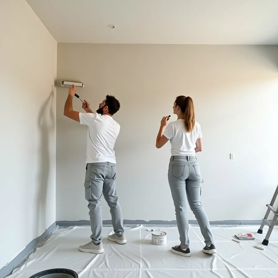 خدمات رنگ پلاستیک زدن دیوار گچی در تهران نیاوران