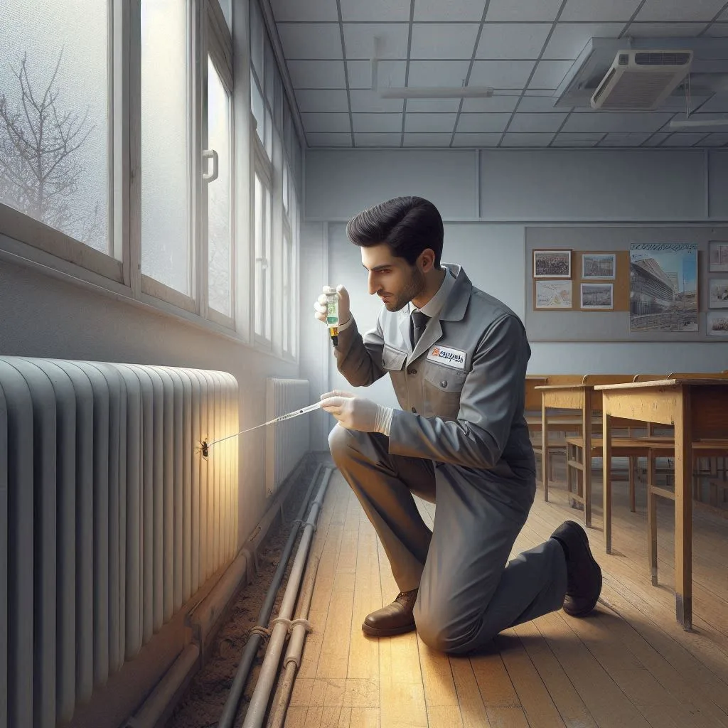 سمپاشی مدارس بدون ایجاد حساسیت در شهریار 1