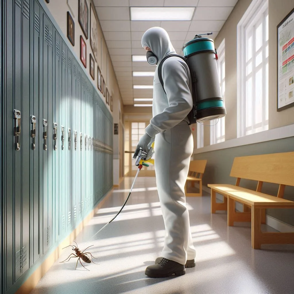 سمپاشی مدارس بدون ایجاد حساسیت در لواسان 2