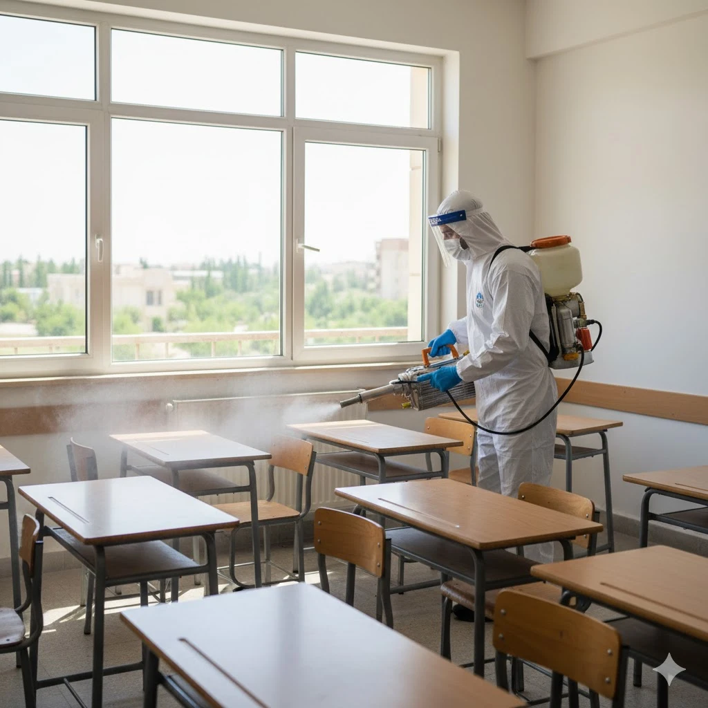 خدمات سمپاشی مدارس بدون ایجاد حساسیت در پرند