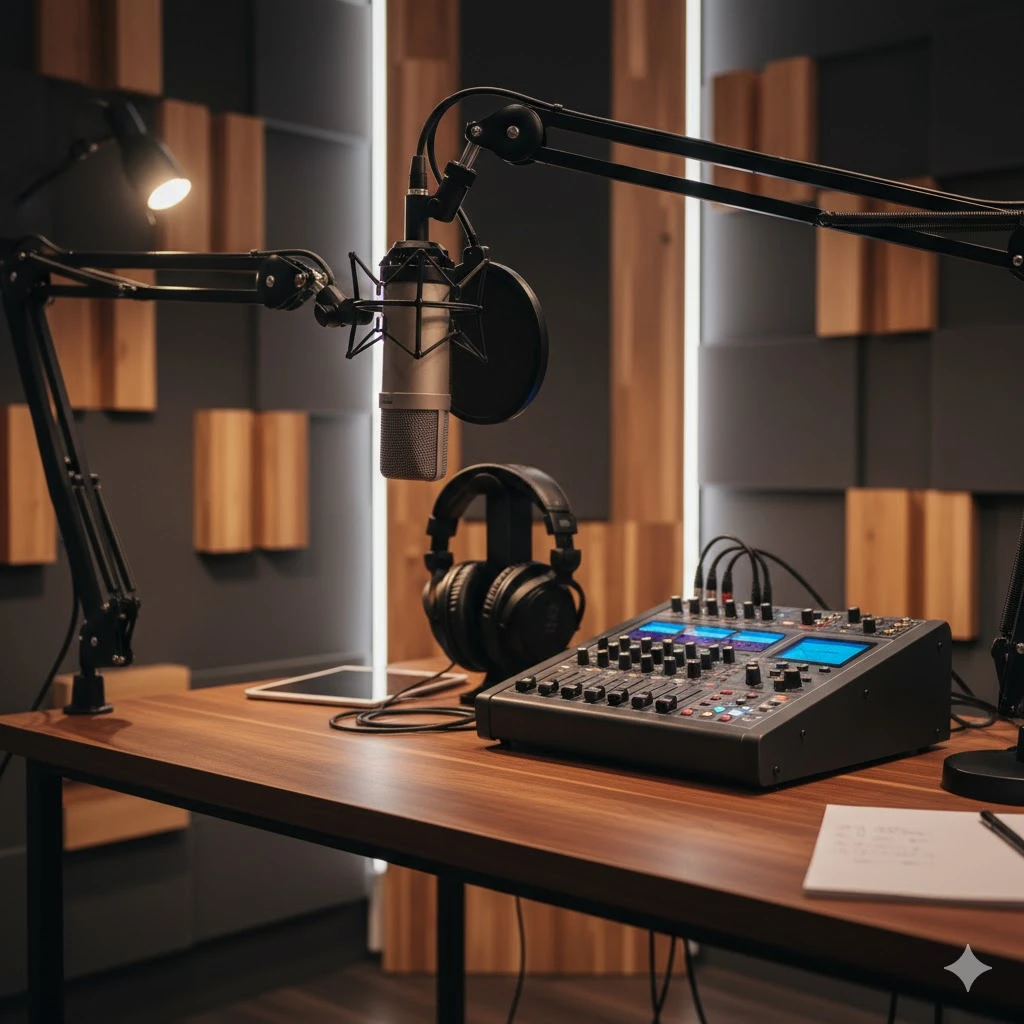 خدمات ضبط پادکست با تجهیزات حرفه ای در تهران فاطمی