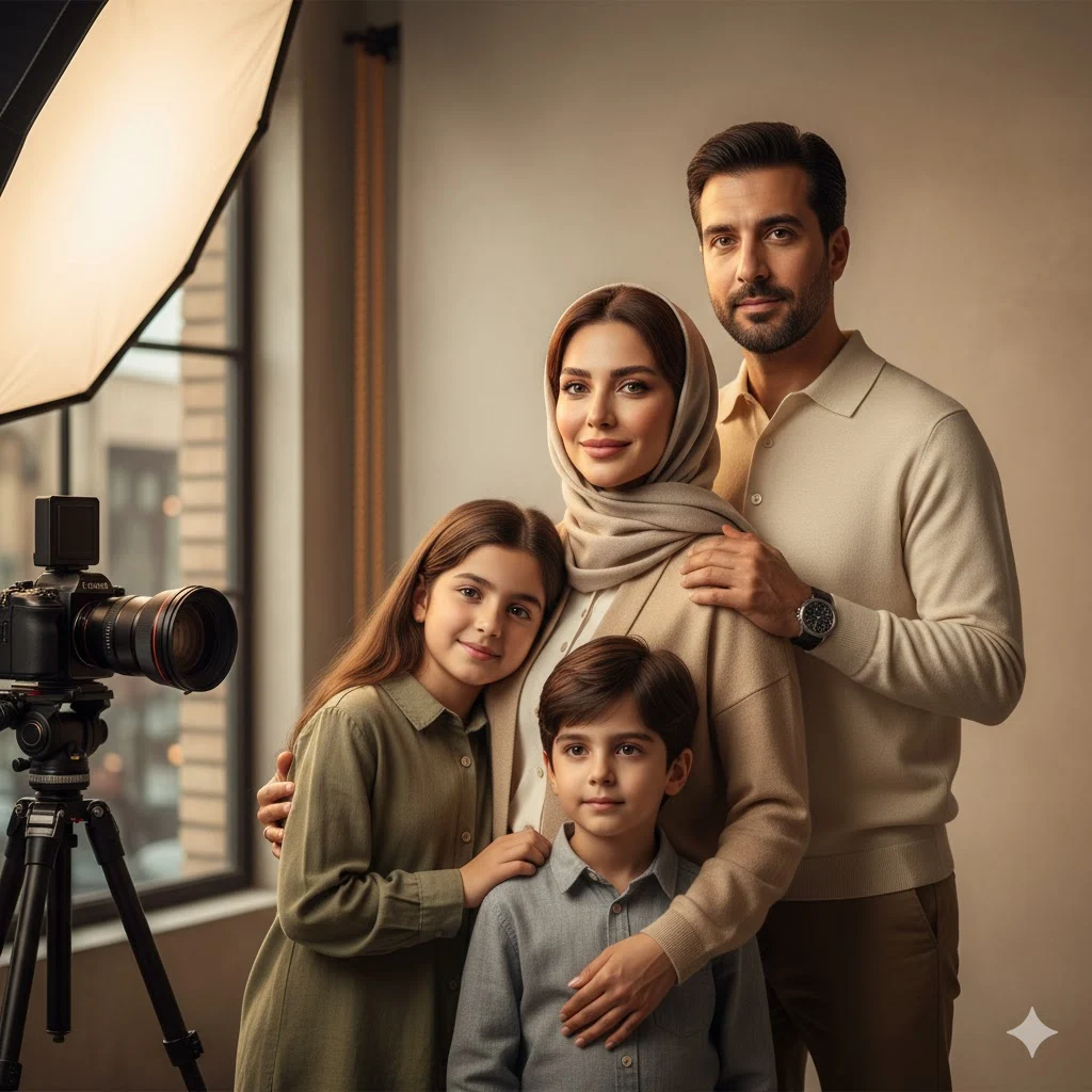 خدمات عکاسی خانوادگی با کیفیت بالا در تهران فاطمی